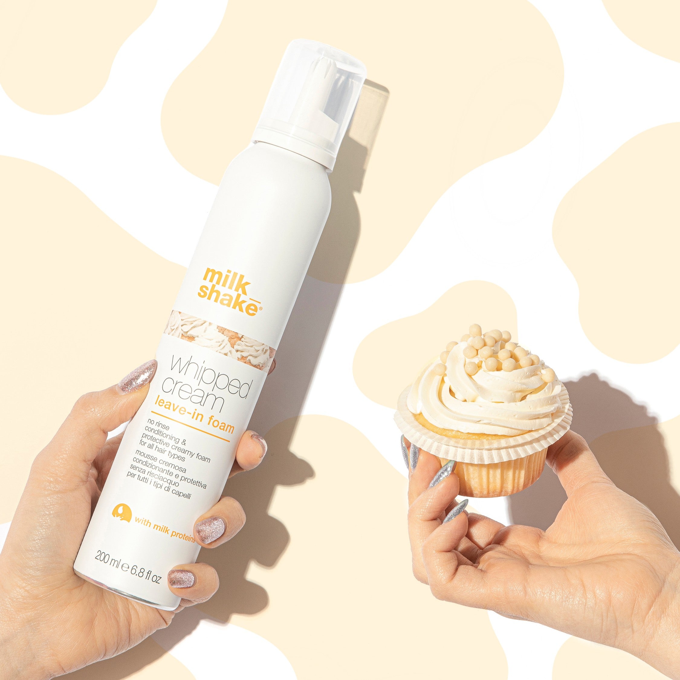 Milkshake conditioning whipped cream